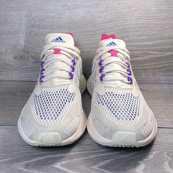 Adidas 4DFWD Pulse Halo Ivory Beige Women's Sz 9 Low Top Lace Up Running Sneaker - Picture 2 of 11
